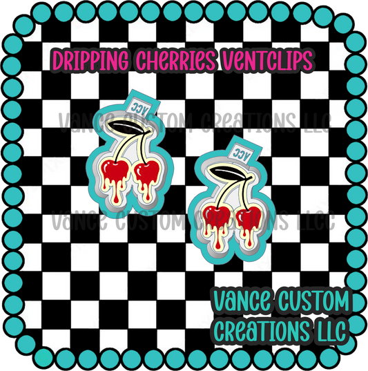 Dripping Cherries Ventclips