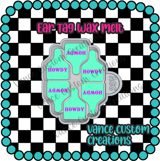 Ear Tag Wax Melt Mold