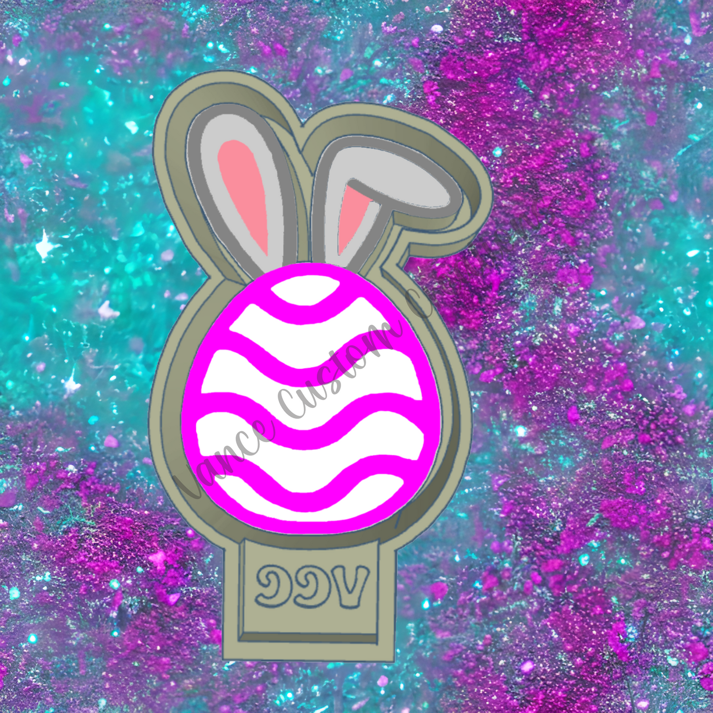 Easter Egg with Ears Freshie Mold