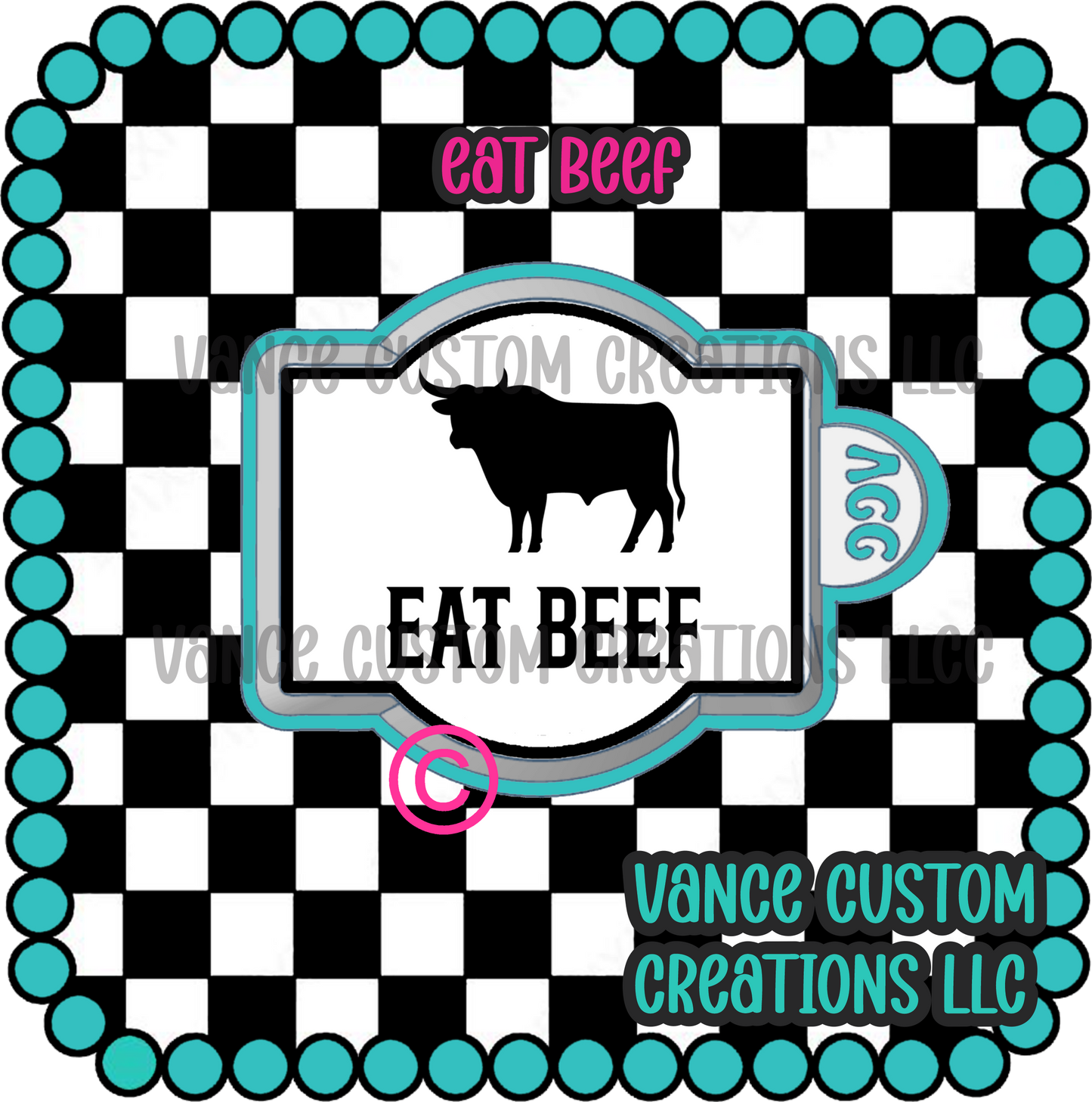 Eat Beef Freshie Mold