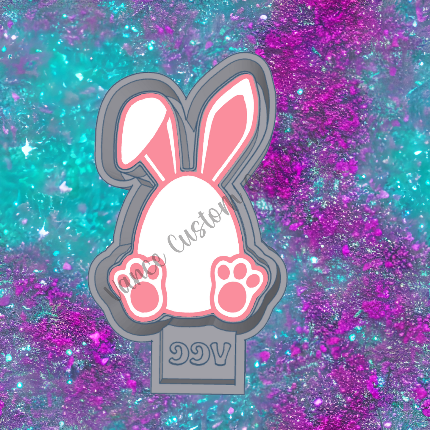 Egg with Bunny Ears Freshie Mold