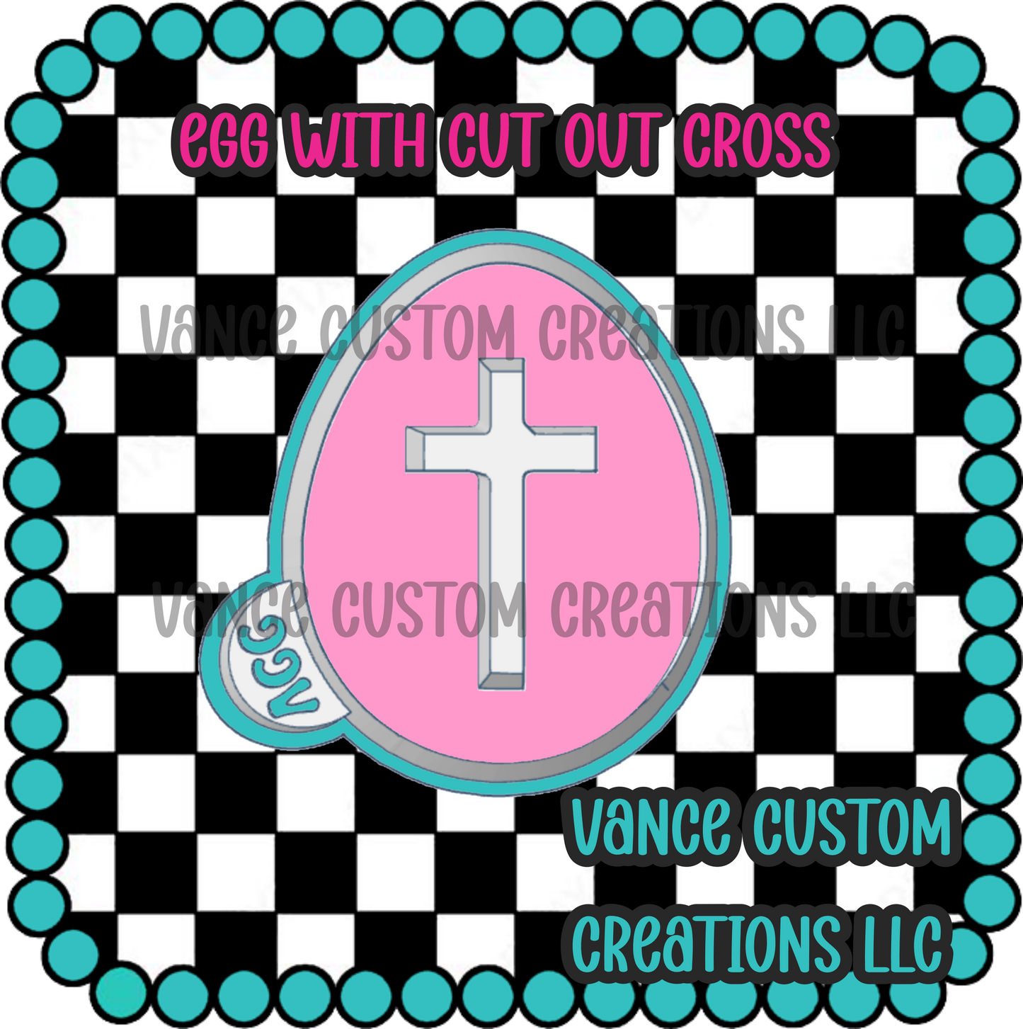 Egg with Cross Freshie Mold