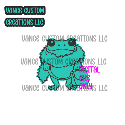 Fancy Frog Cardstock SVG