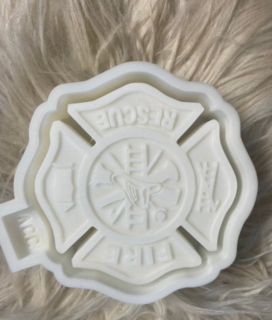 Fire Maltese Cross Freshie Mold