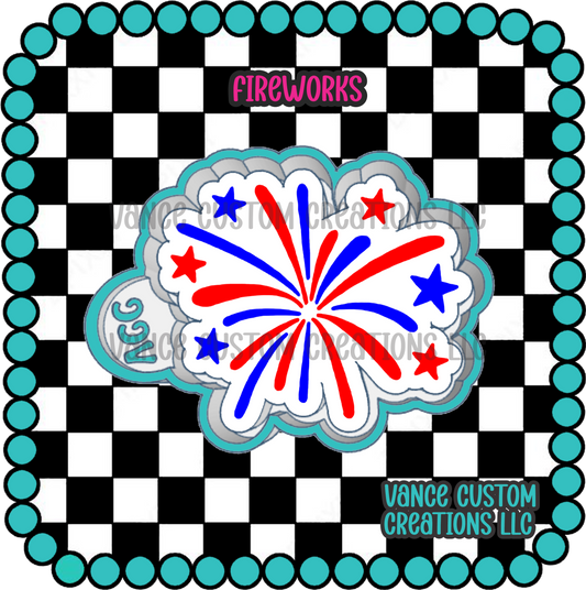 Fireworks Freshie Mold