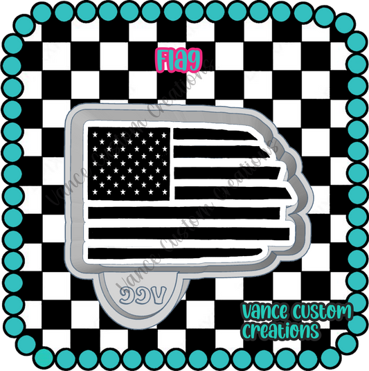 Flag Freshie Mold