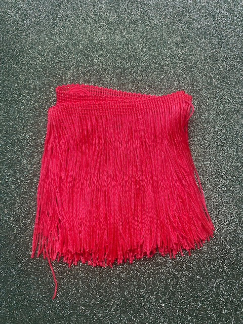 Flourescent Peach Fringe