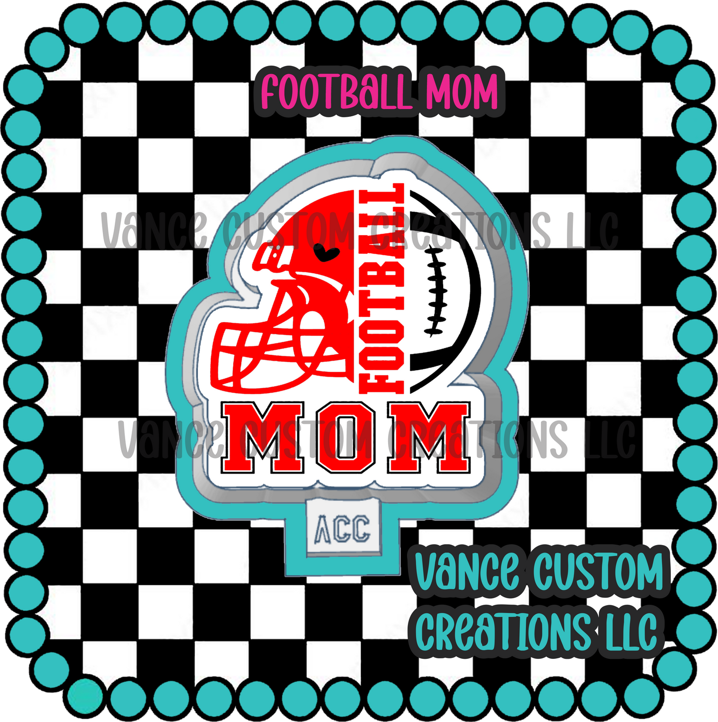 Football Mom Freshie Mold