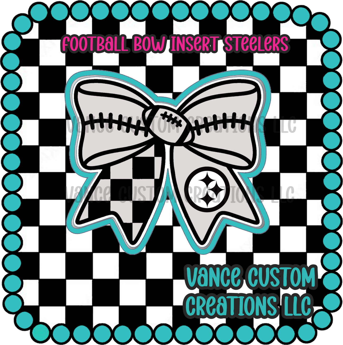 Football Bow Freshie Mold Inserts