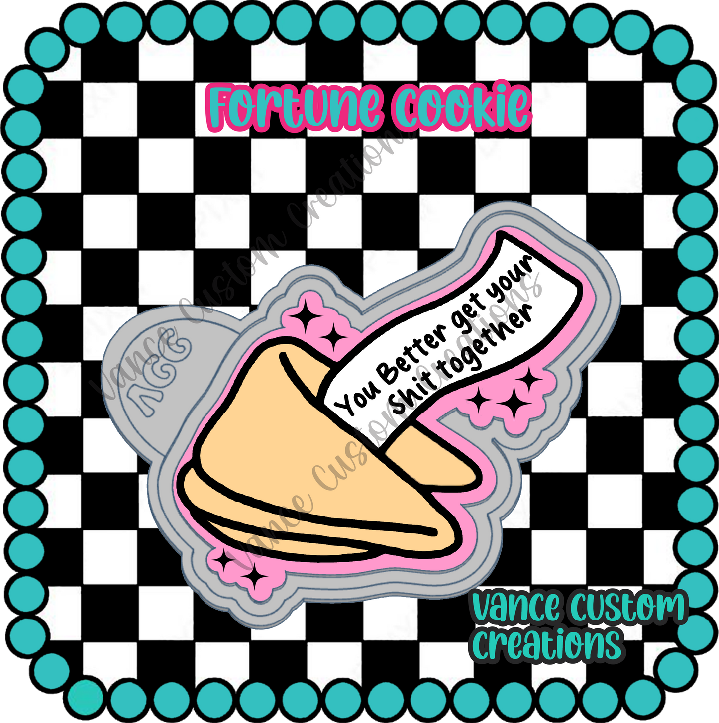 Fortune Cookie Freshie Mold