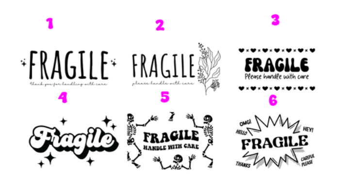 Fragile Label