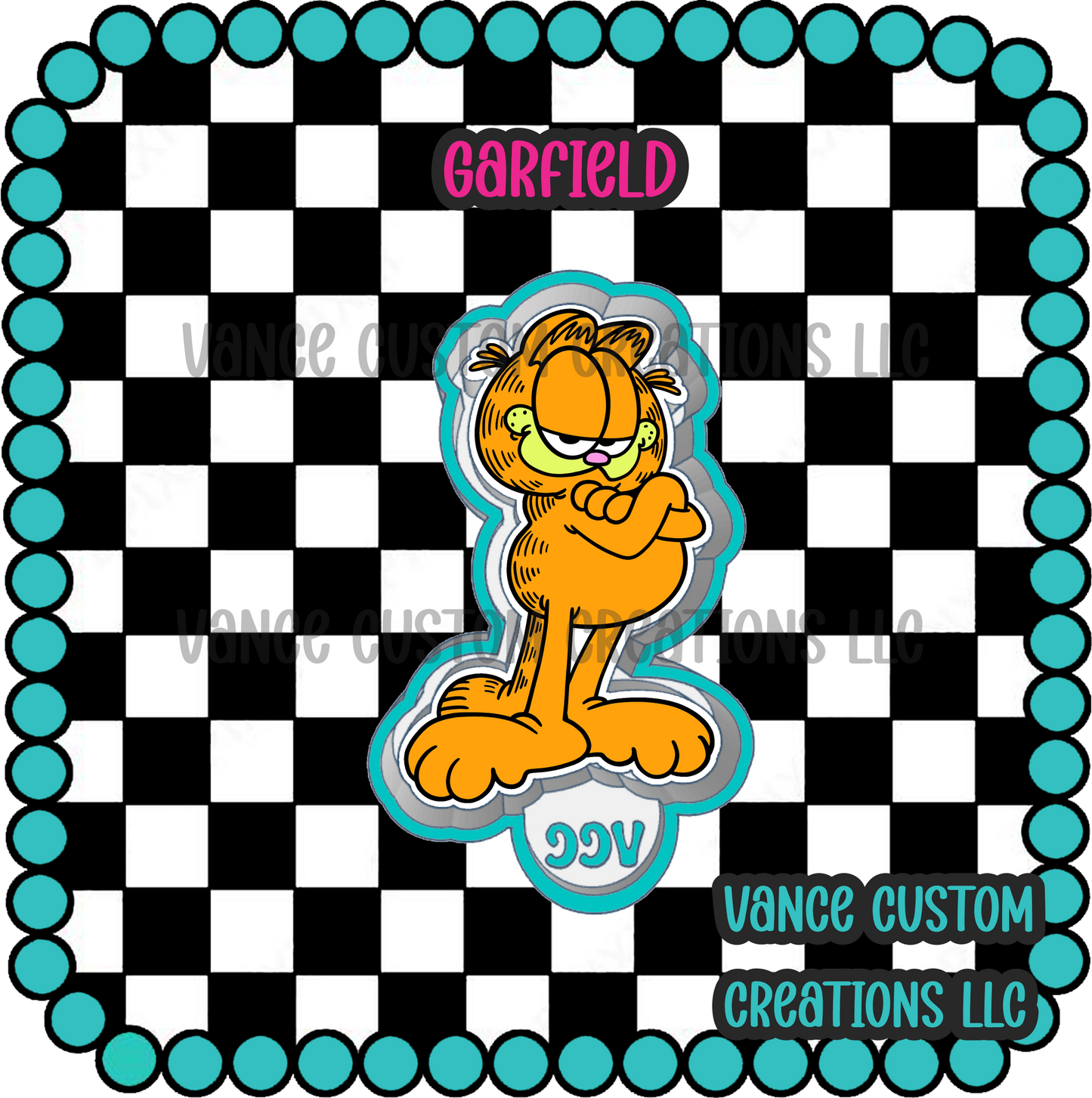 Garfield Freshie Mold