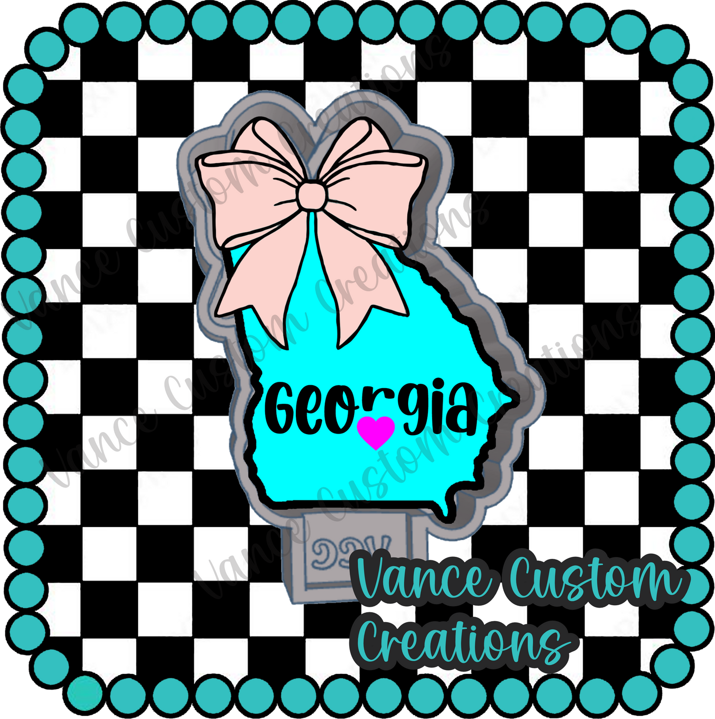 Georgia With Bow Freshie Mold