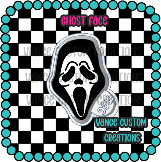 Ghost Face Freshie Mold