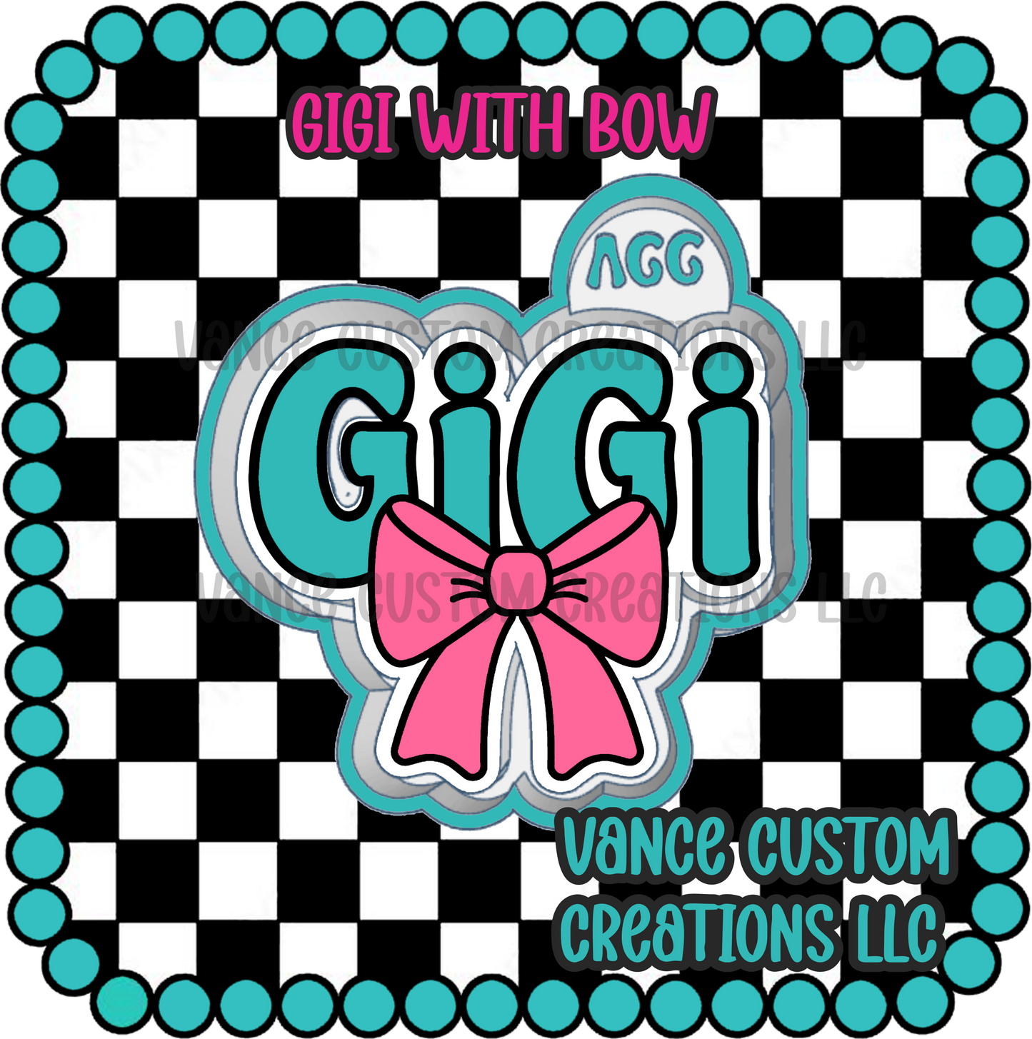 Gigi withe Bow Freshie Mold