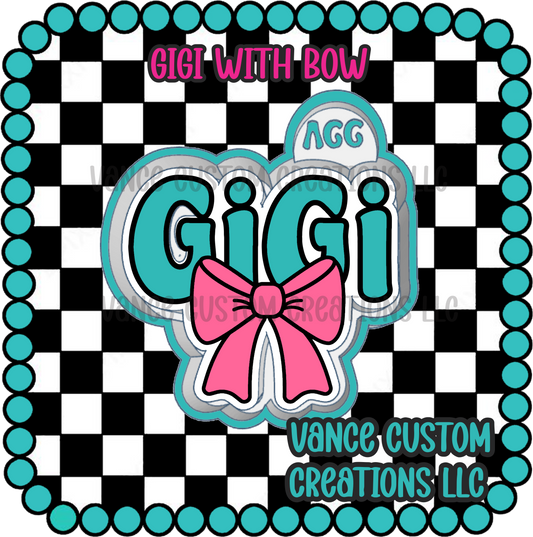 Gigi withe Bow Freshie Mold