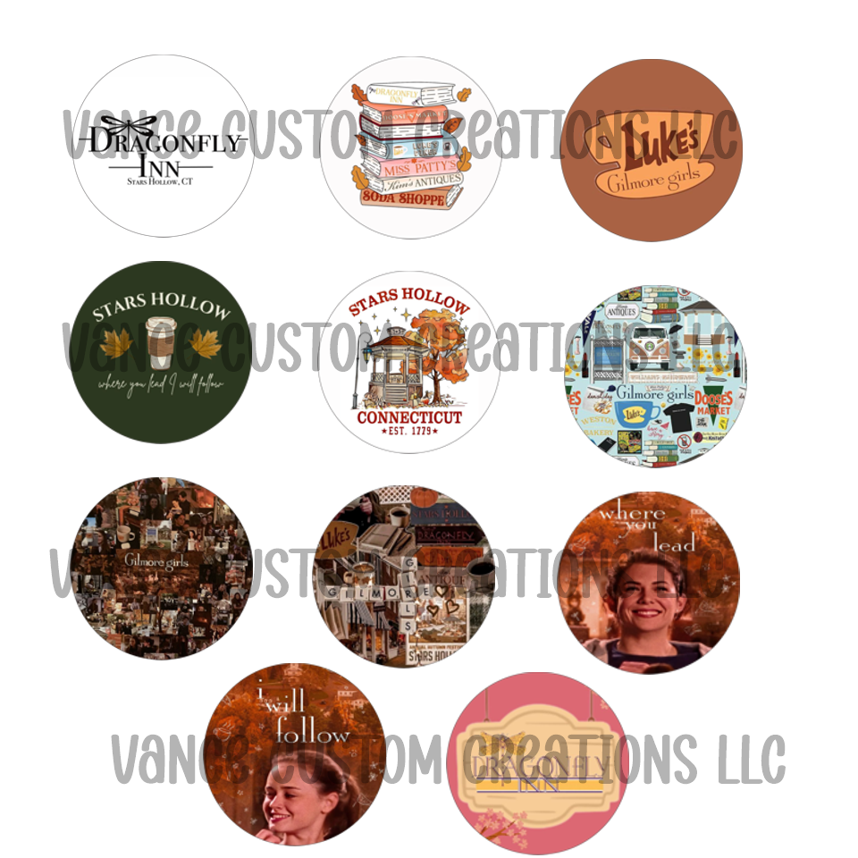 Cardstock Rounds Grab Bag-TV Shows/Characters