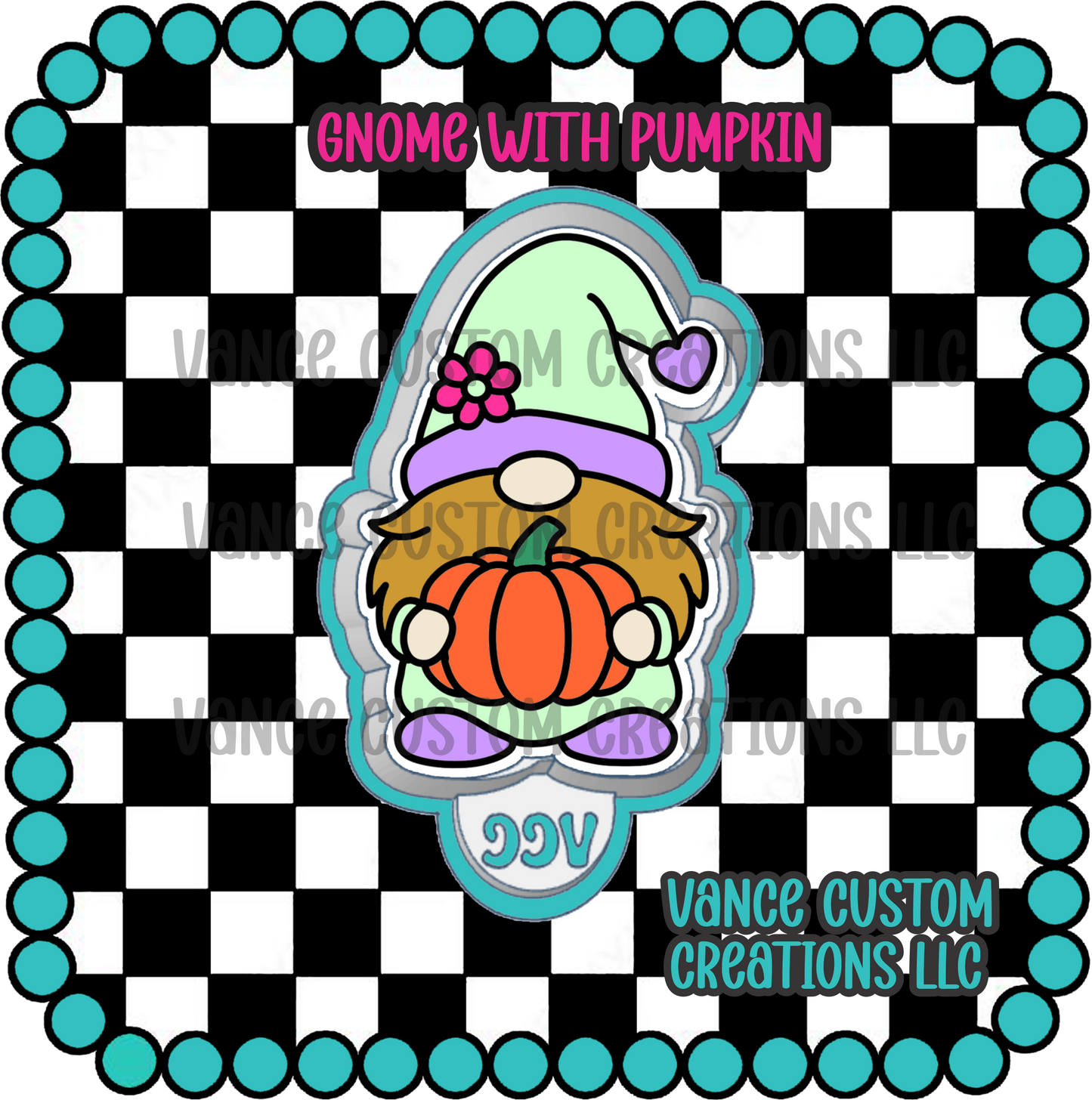 Gnome with Pumpkin Freshie Mold