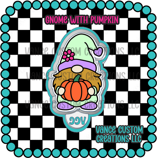 Gnome with Pumpkin Freshie Mold