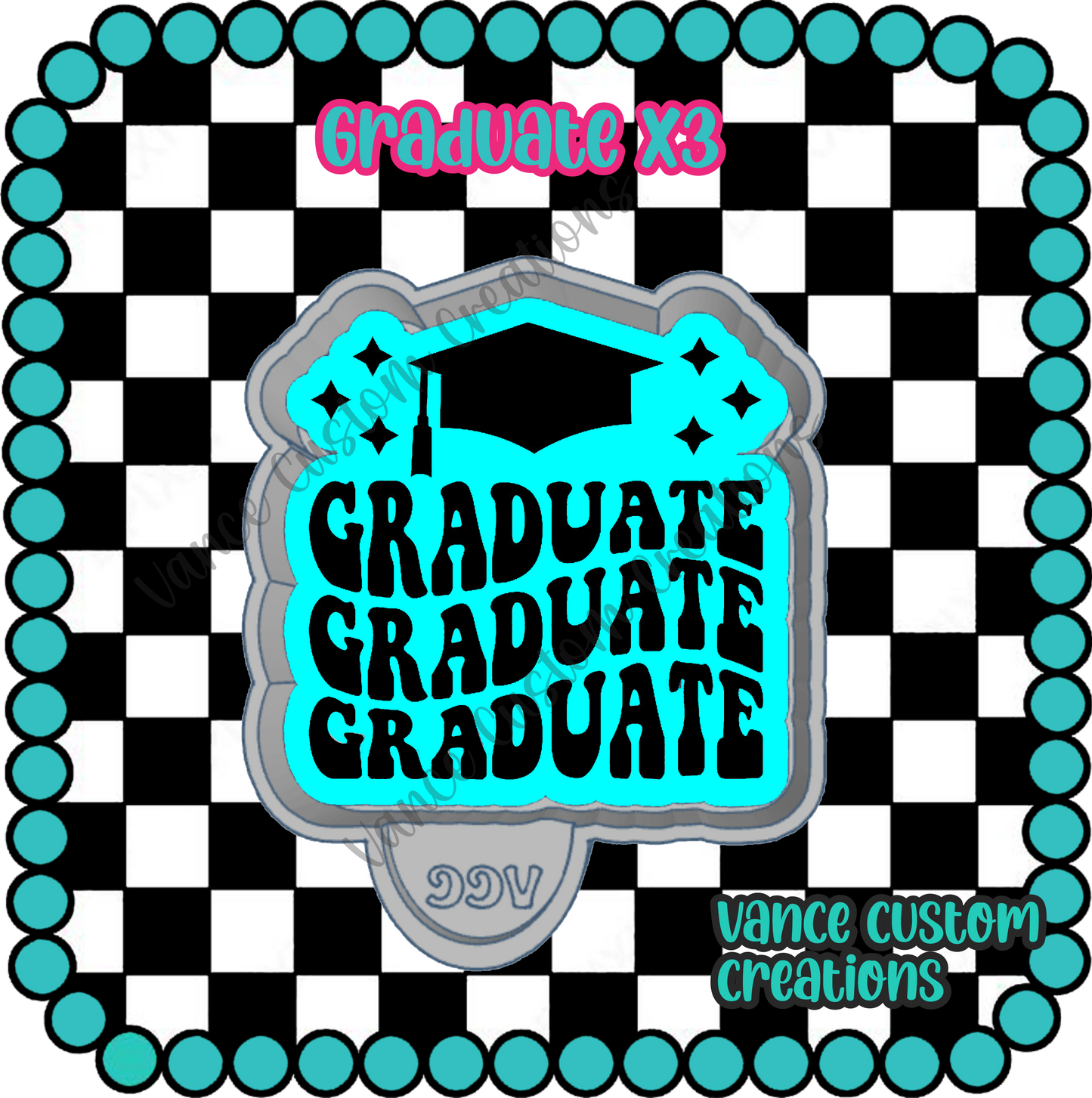 Graduate x3 Freshie Mold
