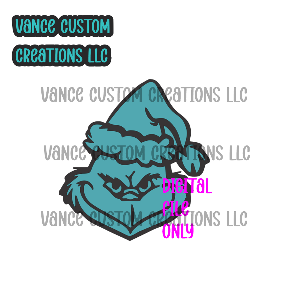 Grinch Cardstock SVG