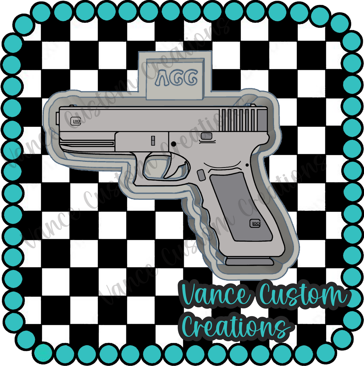 Hand Gun Freshie Mold