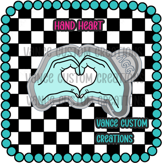 Hand Heart Freshie Mold
