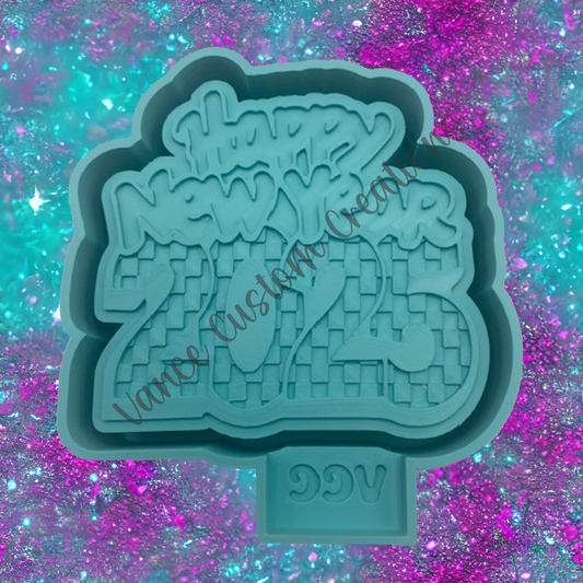Happy New Year Freshie Mold