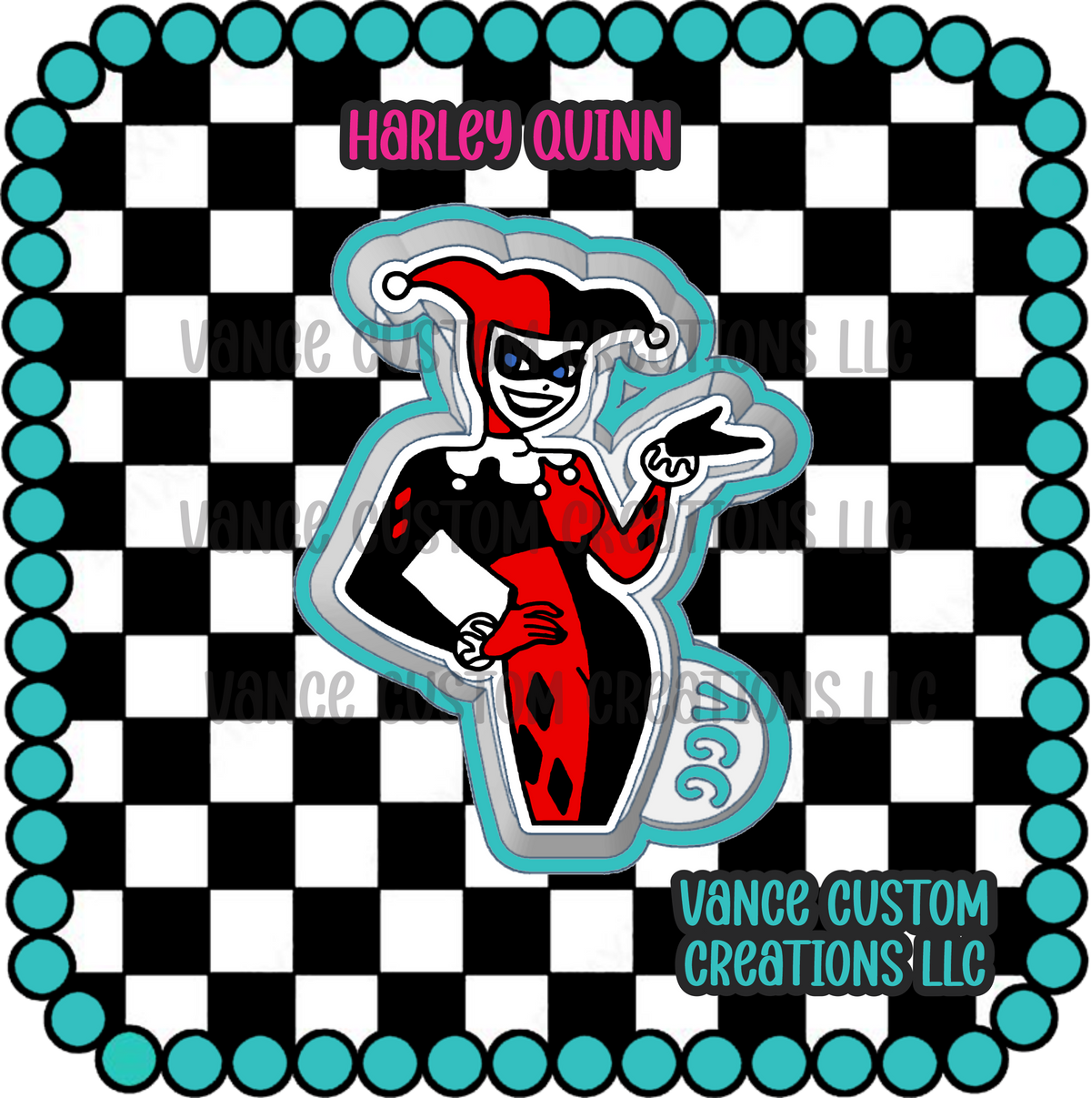 Harley Quinn Freshie Mold