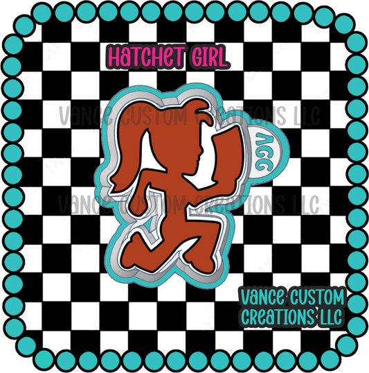 Hatchet Girl Freshie Mold