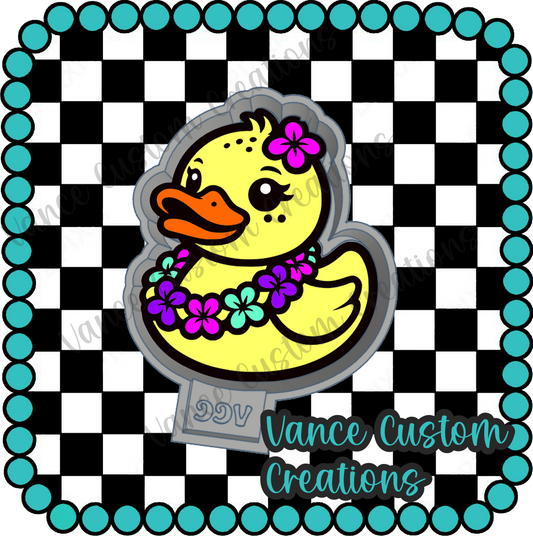 Hawaiian Rubber Duck Freshie Mold