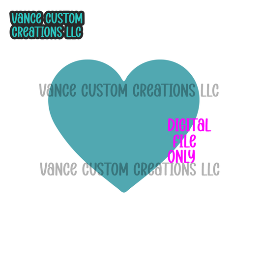 Heart 2.0 Cardstock Mold SVG