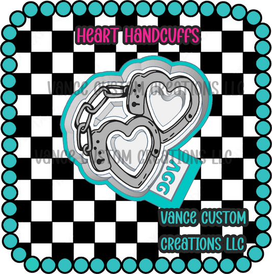 Heart Handcuff Freshie Mold