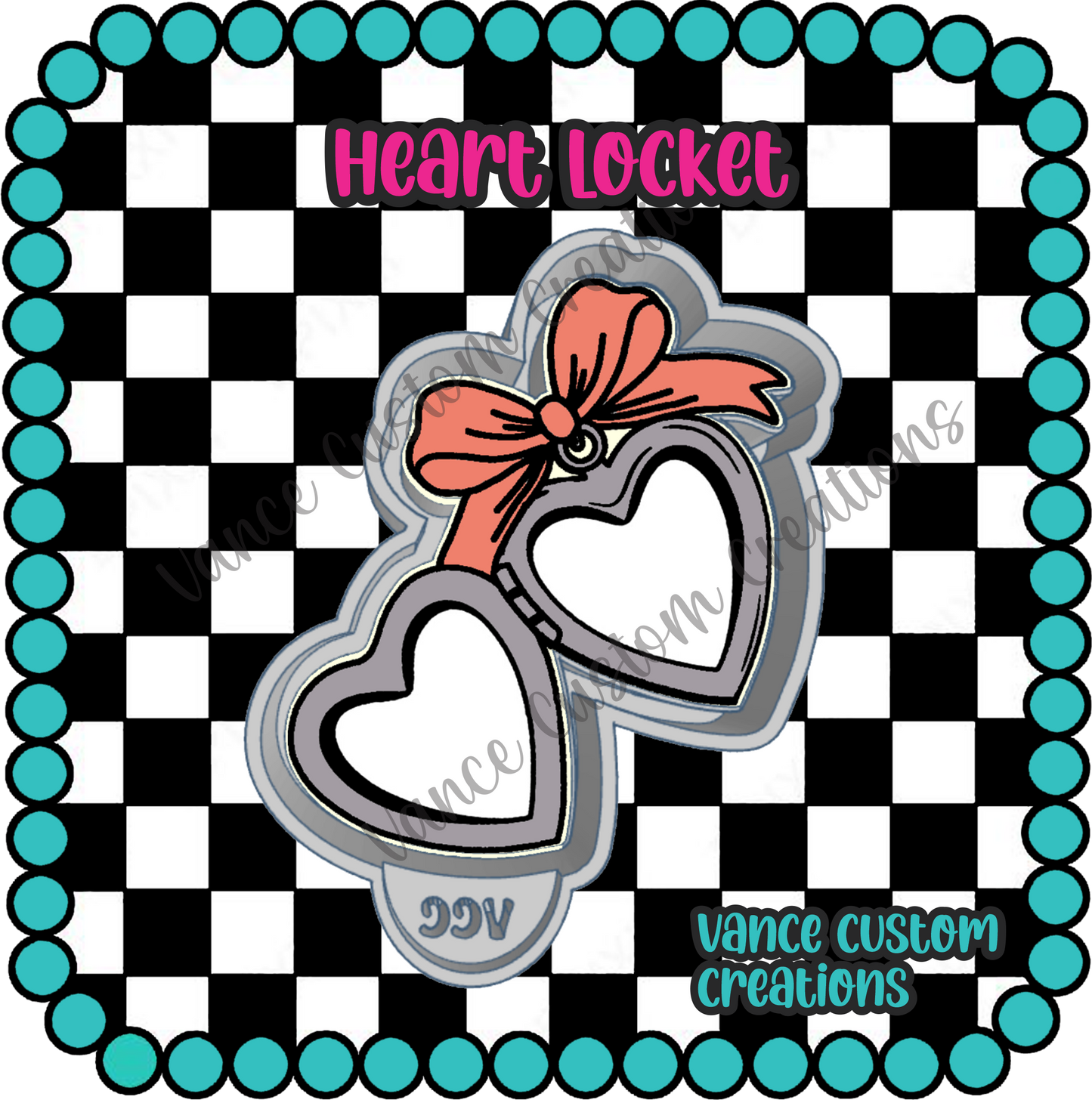 Heart Locket Freshie Mold