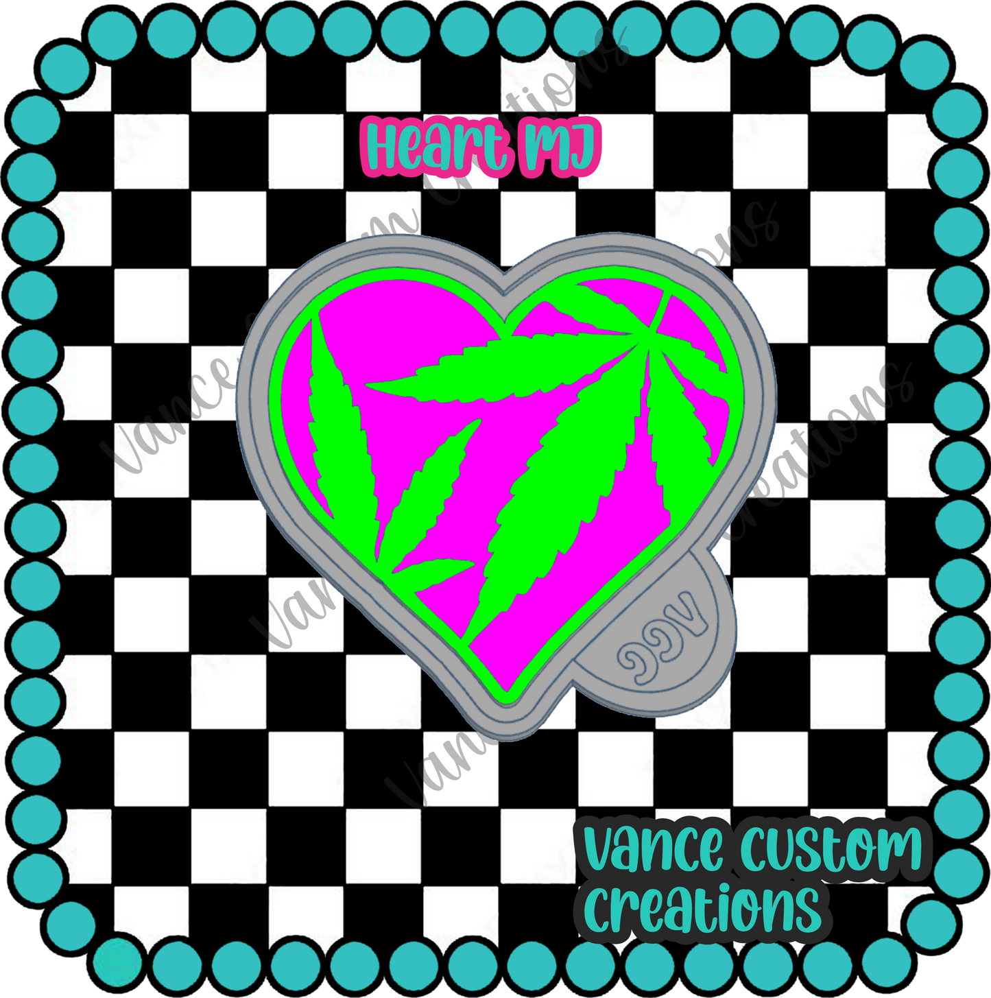 Heart MJ Freshie Mold