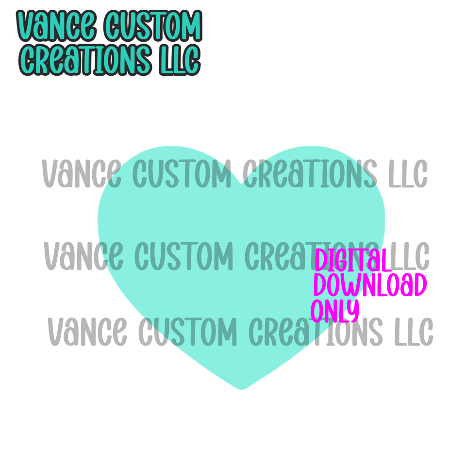 Heart Ventclip Cardstock SVG