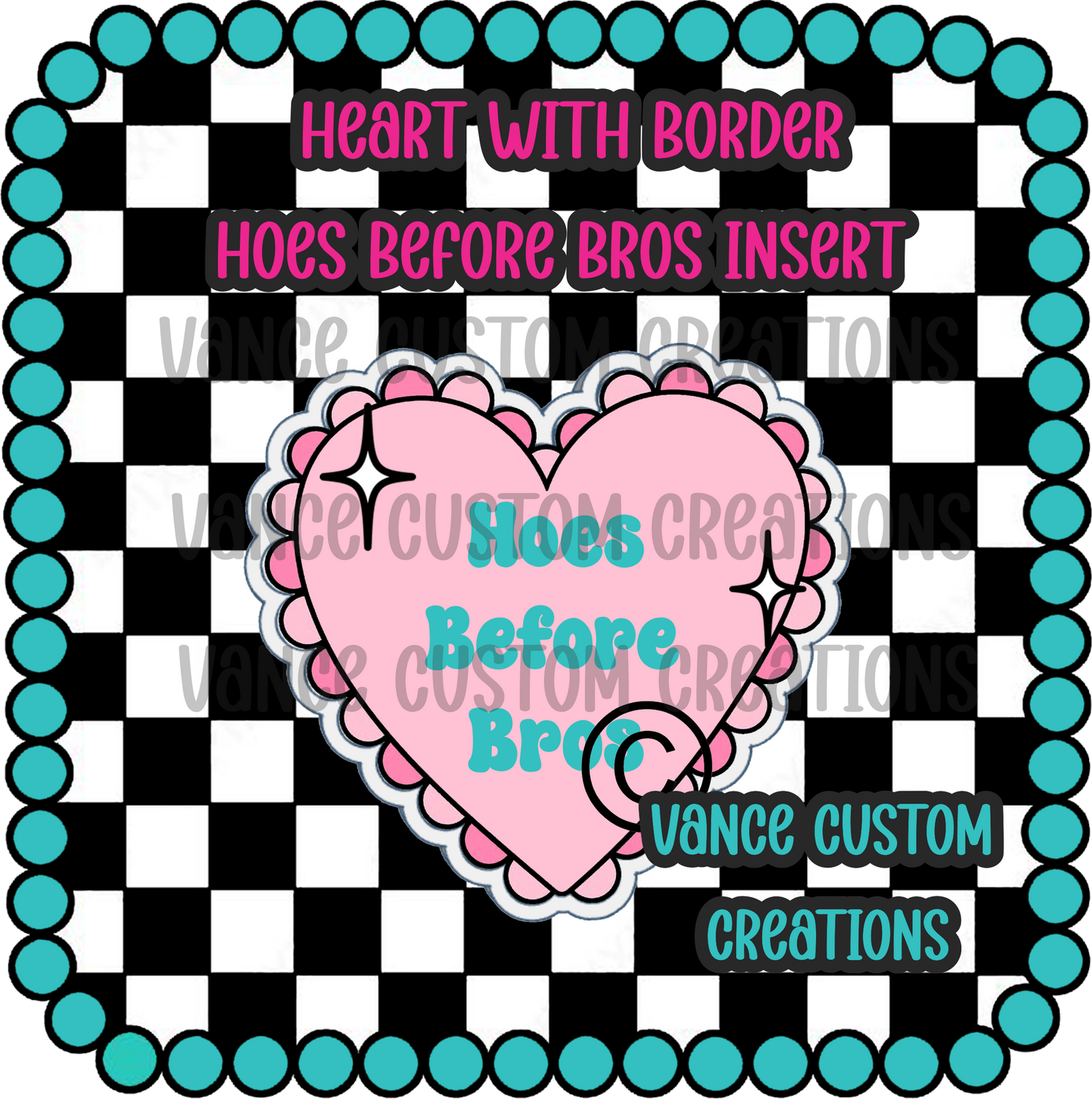 Heart with Border Freshie Mold