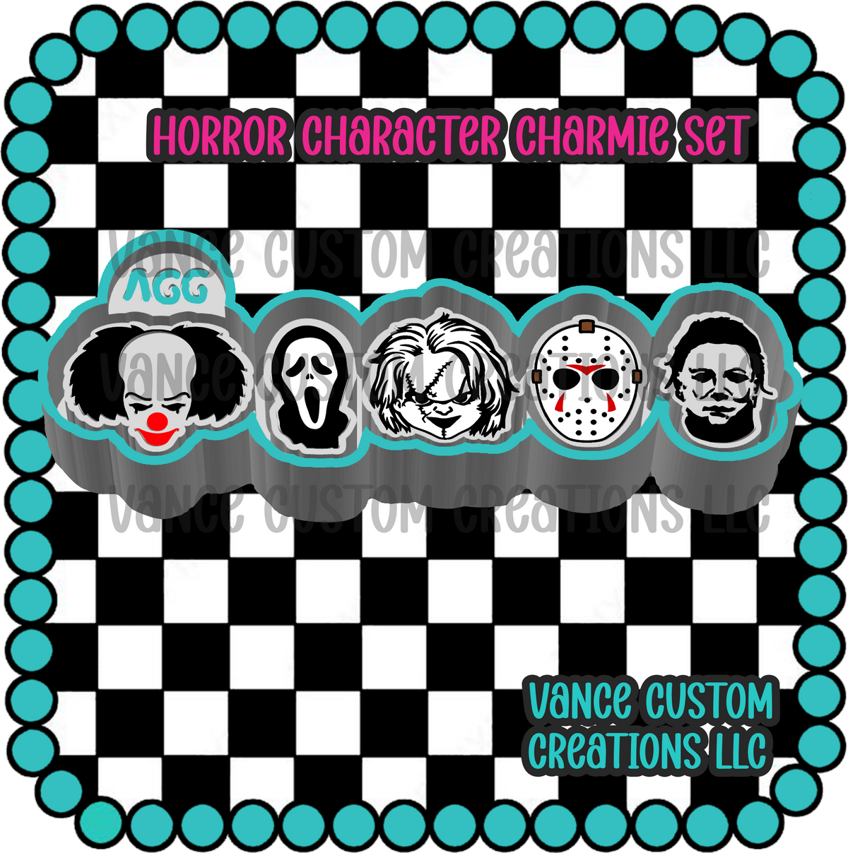 Horror Character Charmie Mold Set