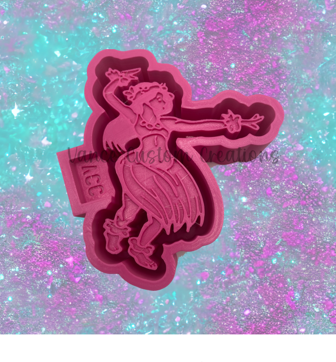 Hula Girl2 Freshie Mold