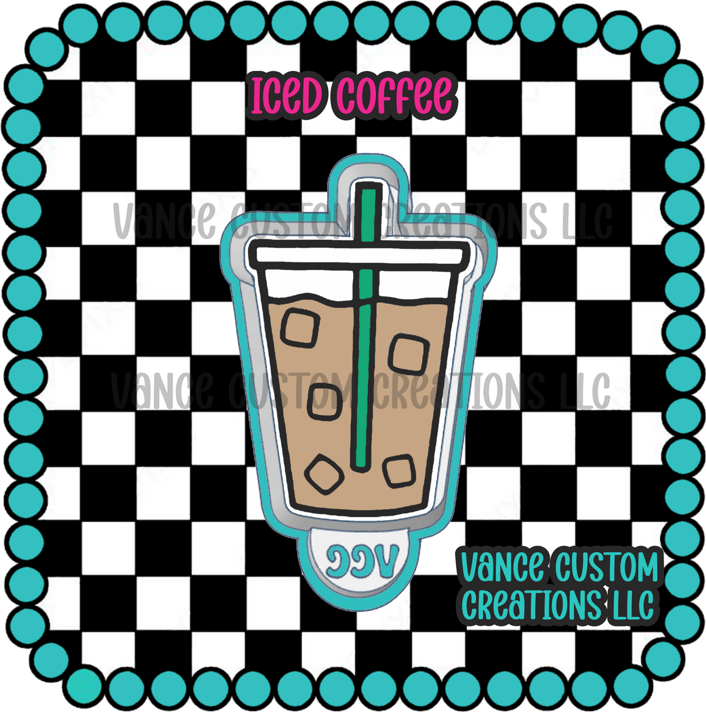 Iced Coffee Freshie Mold