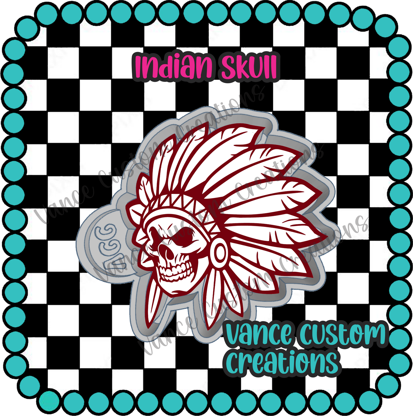 Indian Skull Freshie Mold