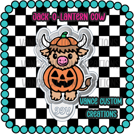 Jack-O-Lantern Cow Freshie Mold
