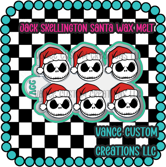 Jack Skellington Santa Wax Melt Mold