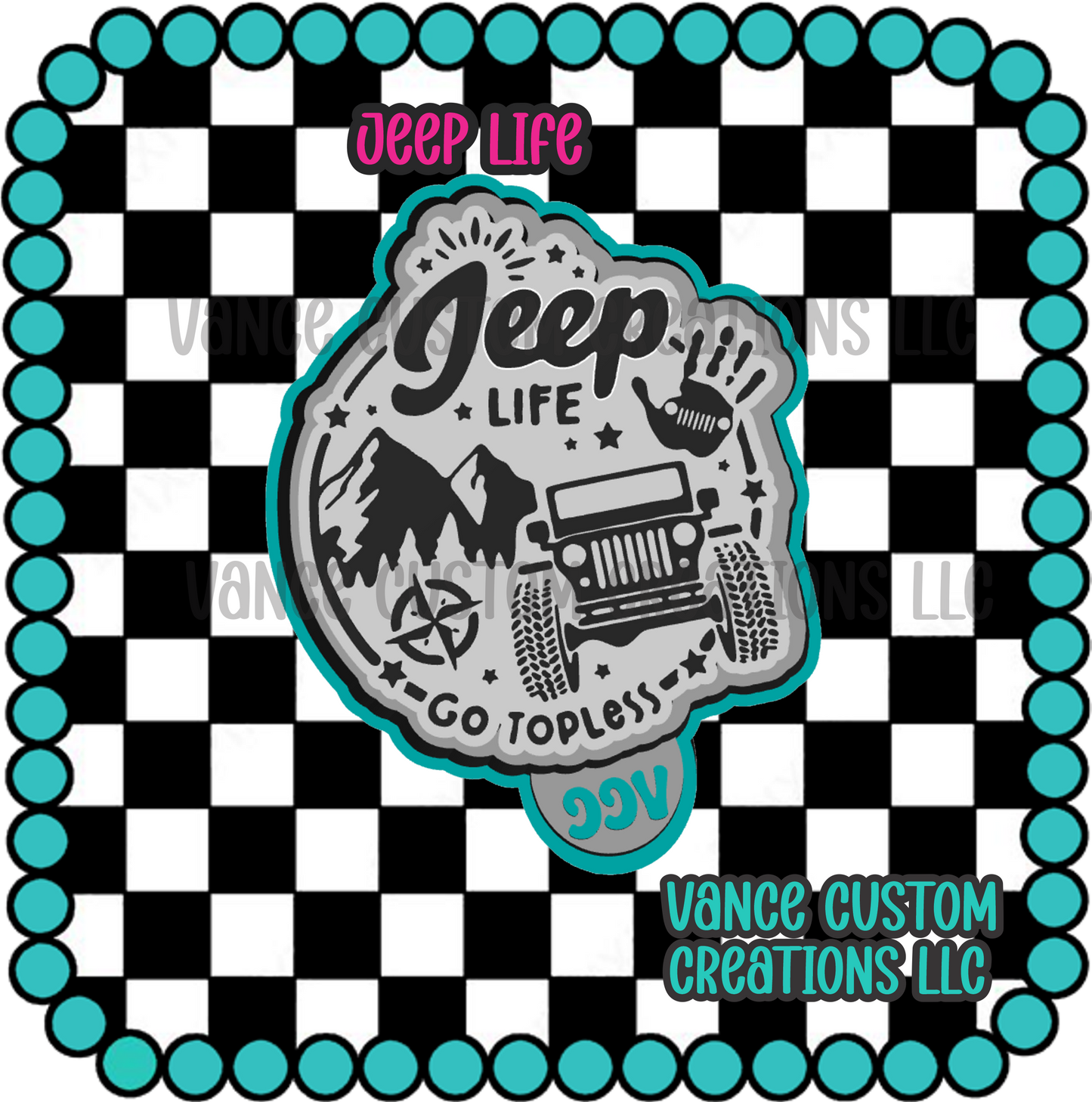 Jeep Life Freshie Mold