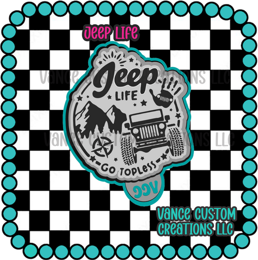 Jeep Life Freshie Mold