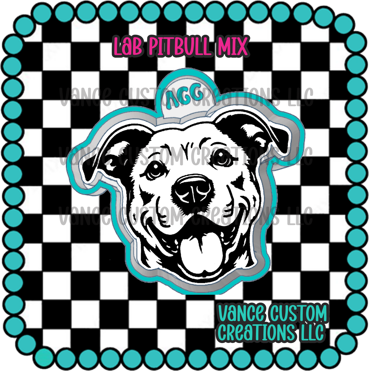 Lab Pitbull Mix Freshie Mold