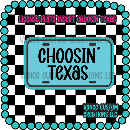 License Plate Freshie Mold Inserts