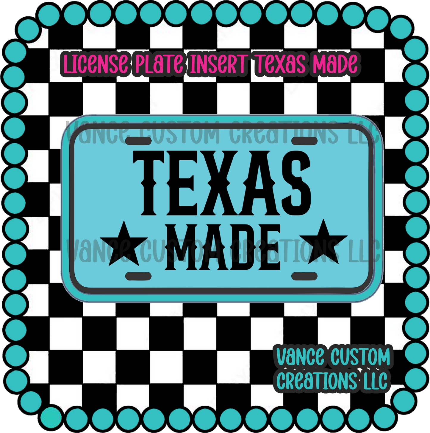 License Plate Freshie Mold Inserts