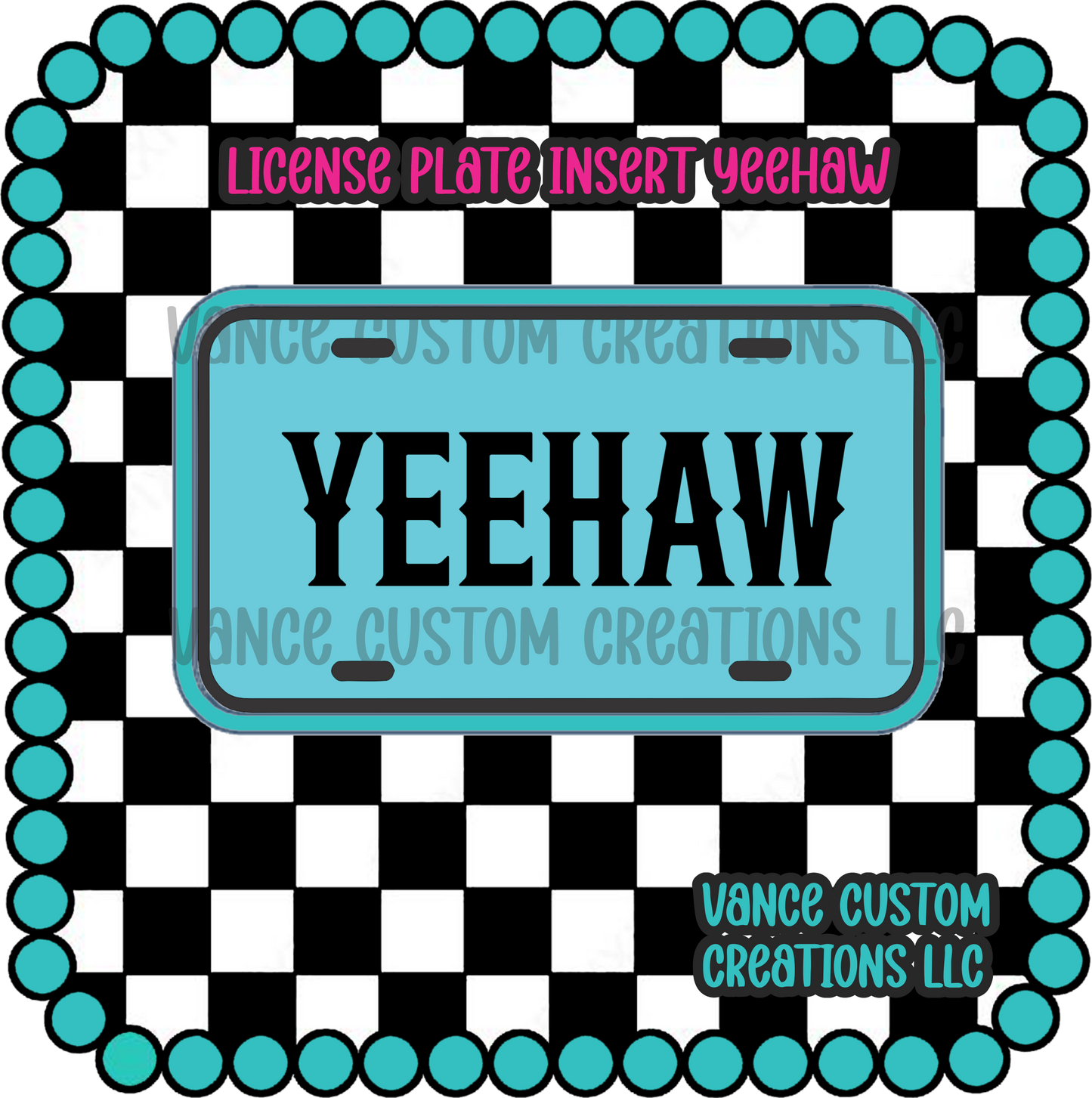 License Plate Freshie Mold Inserts