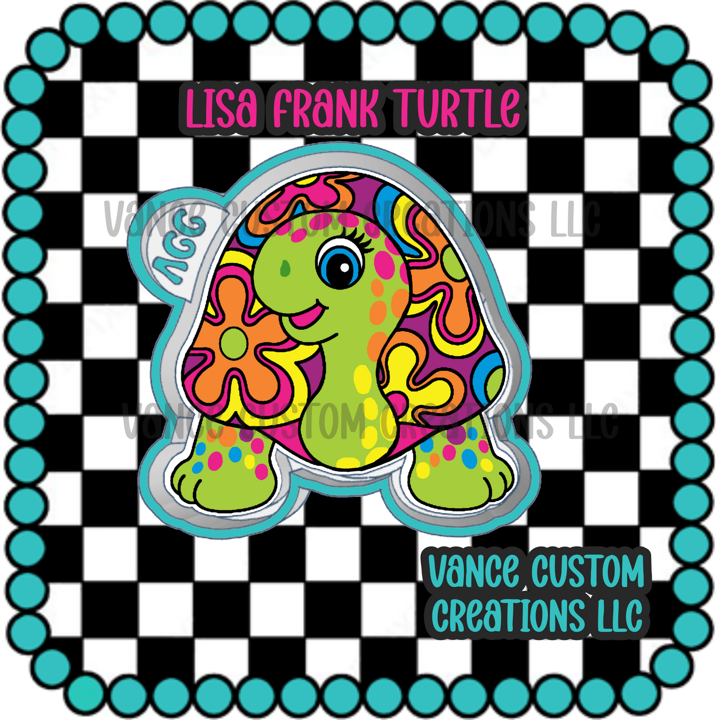 Turtle Lisa Frank Freshie Mold